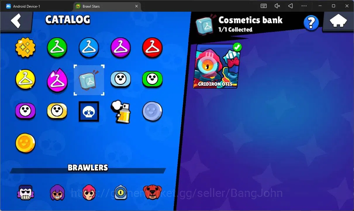 Brawl Stars Accounts Trophy 594|13 Brawler|1 Max HC(Shelly)|1 Mythic(Otis),2 Epic(Edgar,Frank),1 SuperRare(Frank)|2913 12