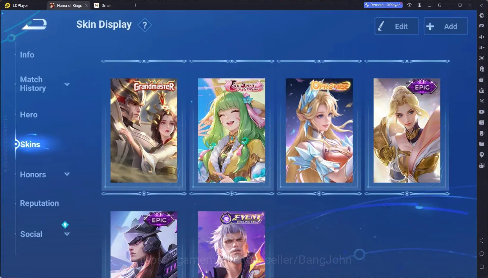 Honor of Kings Accounts Global | 87H 73S | MYTHIC Lu Bu, LNY Guan Yu, Lege image 13