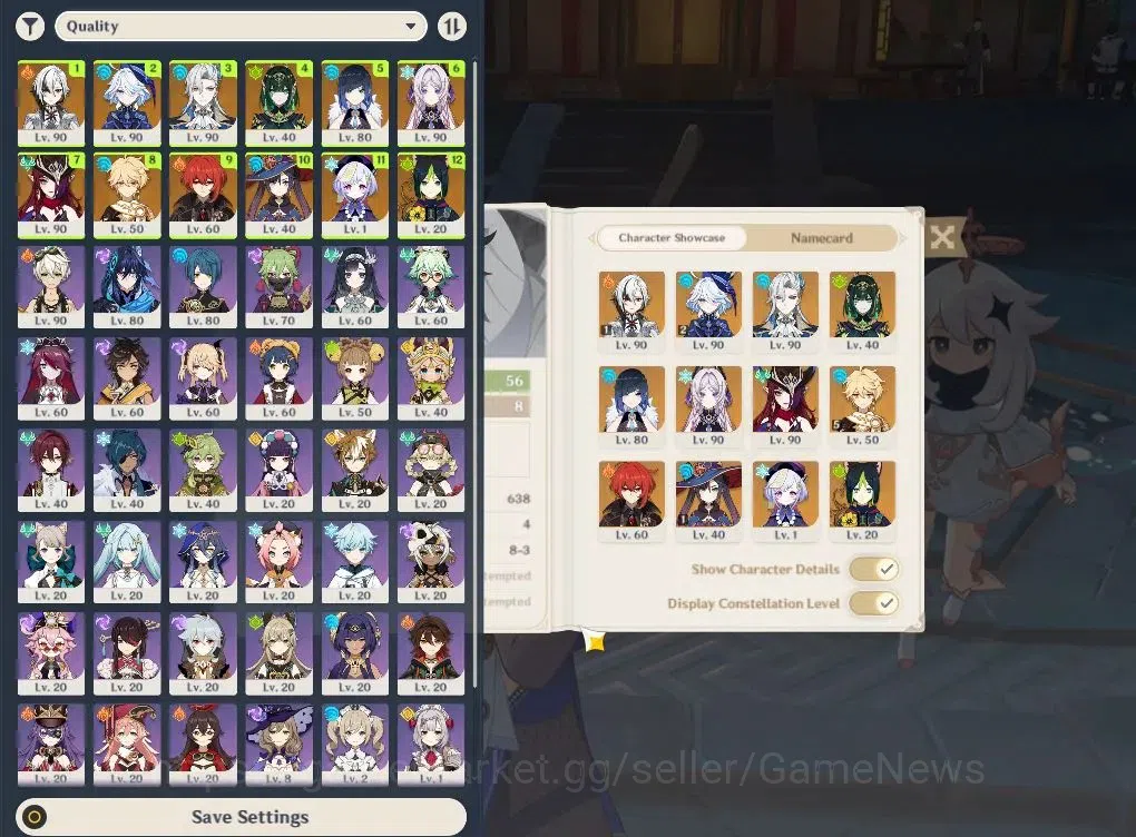 Genshin Impact Accounts ASIA|AR56|7Limited+3(*5WEP)|ArleccC1+sign,FurinaC2 image 2