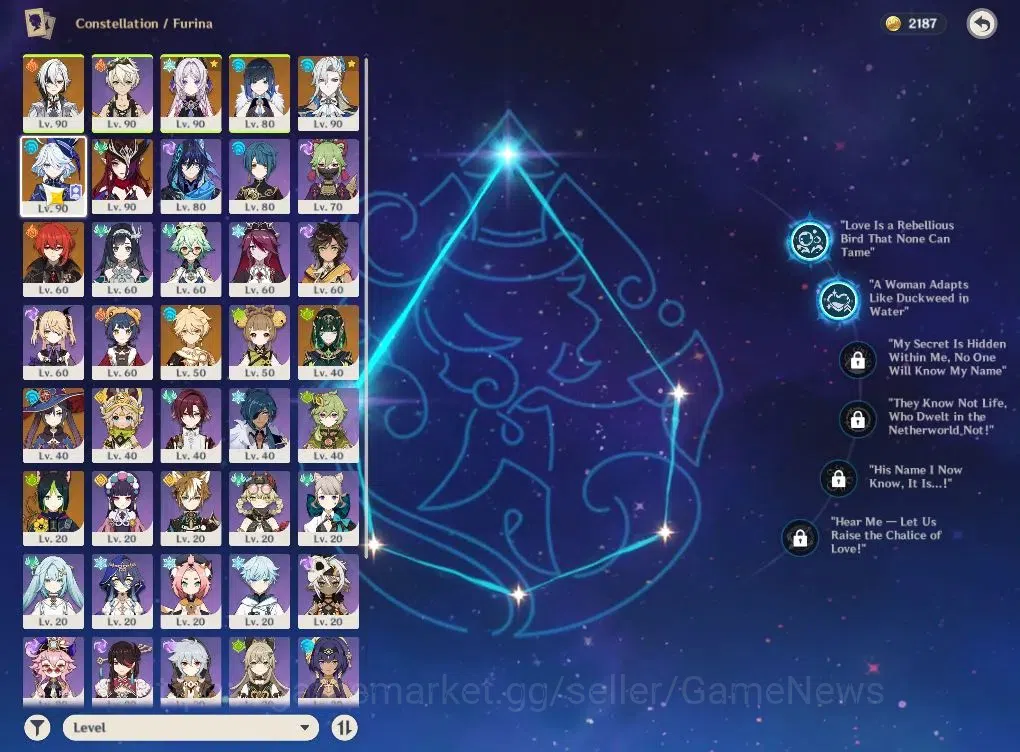Genshin Impact Accounts ASIA|AR56|7Limited+3(*5WEP)|ArleccC1+sign,FurinaC2 image 4