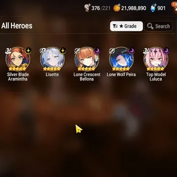 Epic Seven Accounts Limited Hero Global UnVerif|NewEra|5 ML(Lisette,LC Bellona,SB Aramintha,etc)+HARU+Art,A