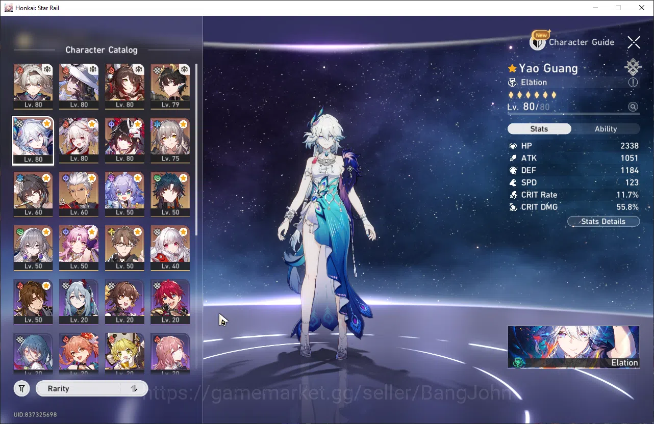 Honkai Star Rail Accounts ASIA TL 62 | 11 Limited | Firefly E1+Sig | Yao Gua image 2