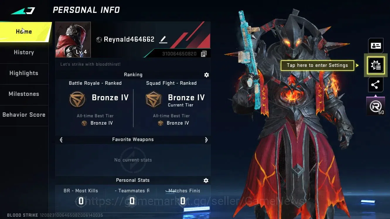 Blood Strike Accounts ASIA|ETERNAL [DEagle-Scorpius]|Collab BLEACH[Ethan image 2