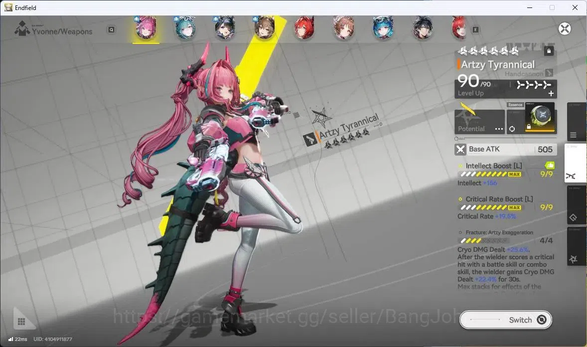 Arknights: Endfield Accounts Asia | Lv 57|Oro 29,5k+Ars780|9 SSR (3 Limit)+12 ( image 7