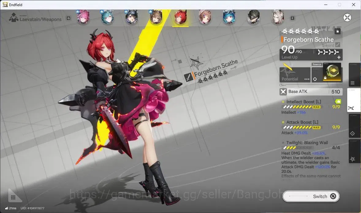 Arknights: Endfield Accounts Asia | Lv 57|Oro 29,5k+Ars780|9 SSR (3 Limit)+12 ( image 9