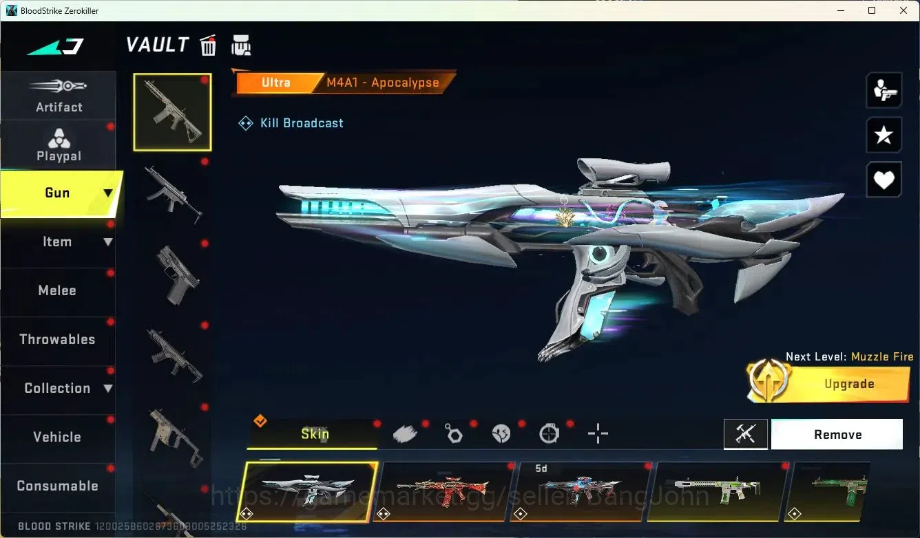 Blood Strike Accounts ASIA | Eternal ZERO Odashadow | 4 Ultra Char+Gun S image 6