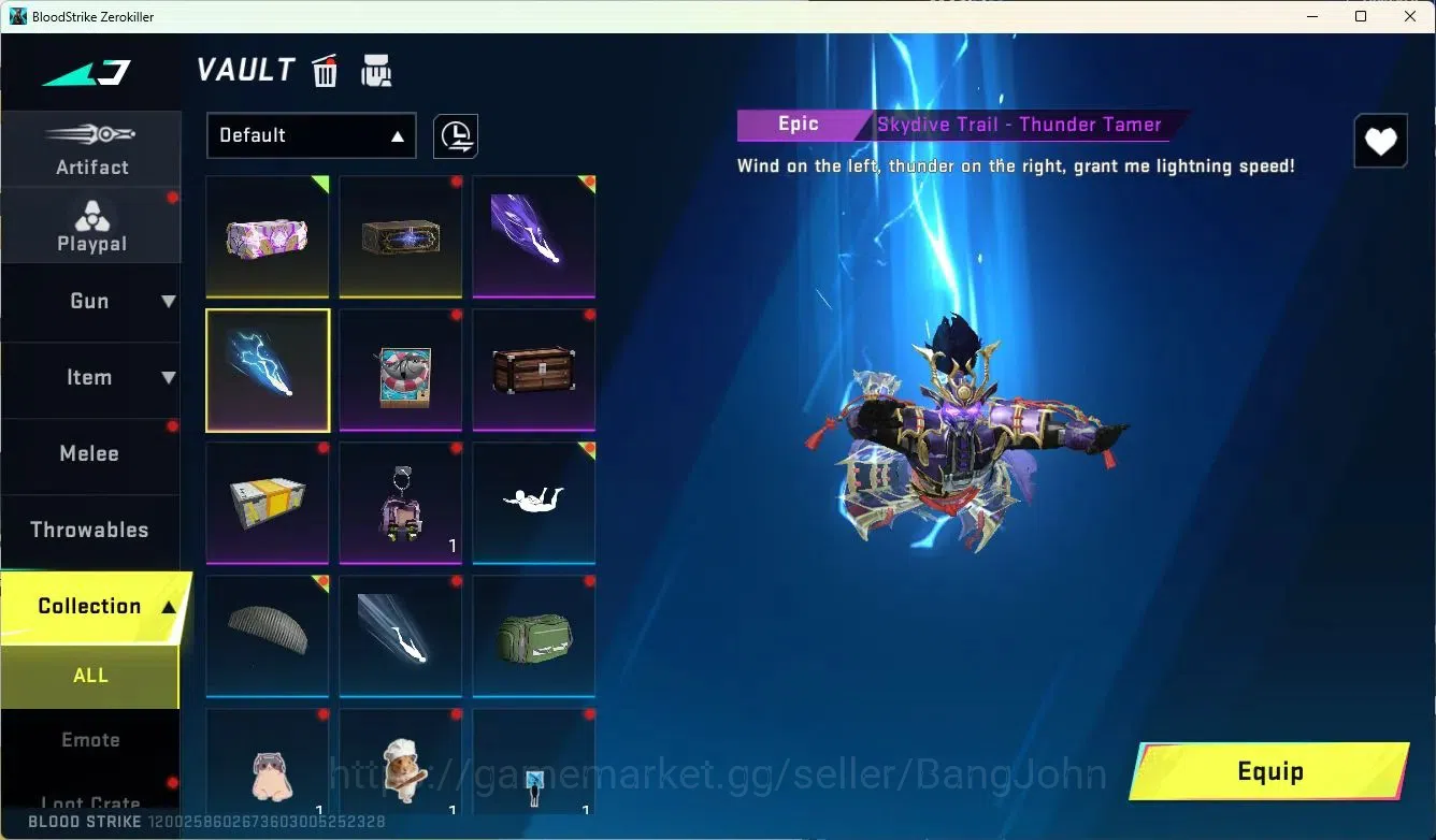 Blood Strike Accounts ASIA | Eternal ZERO Odashadow | 4 Ultra Char+Gun S image 9