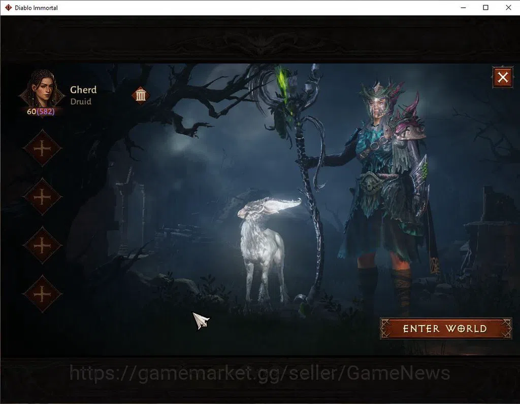 Diablo Immortal Accounts SEA-ANU|Lv60(582)|Druid|35k CR|Reso 420|Paragon Ma image 1