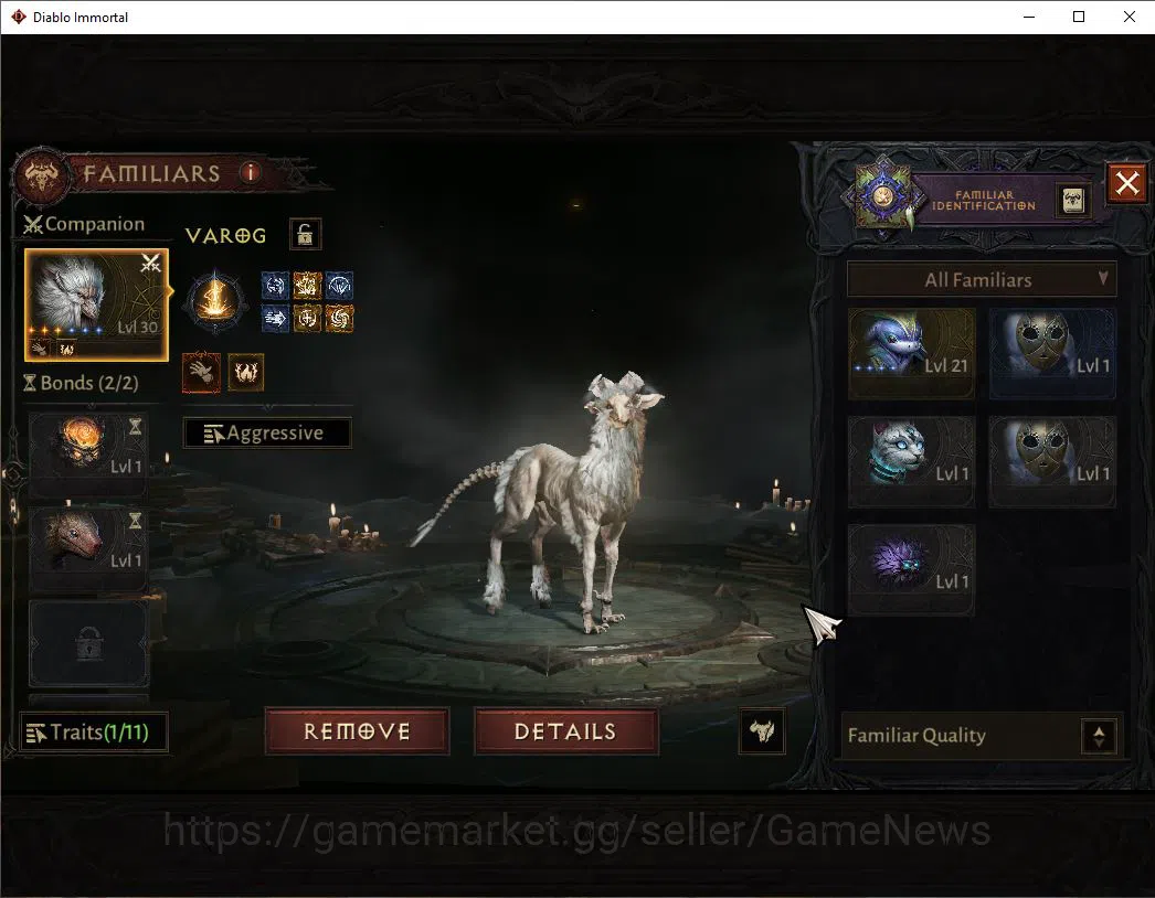 Diablo Immortal Accounts SEA-ANU|Lv60(582)|Druid|35k CR|Reso 420|Paragon Ma image 2