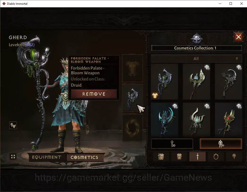 Diablo Immortal Accounts SEA-ANU|Lv60(582)|Druid|35k CR|Reso 420|Paragon Ma image 5