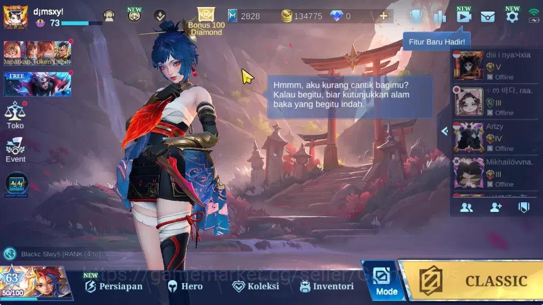 Mobile Legends: Bang Bang Accounts Hero 129|Skin 228|High Immo 101|Prime Claude,Lbox( image 1