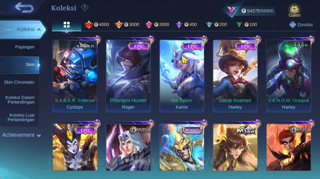 Mobile Legends: Bang Bang Accounts Hero 129|Skin 228|High Immo 101|Prime Claude,Lbox( image 10