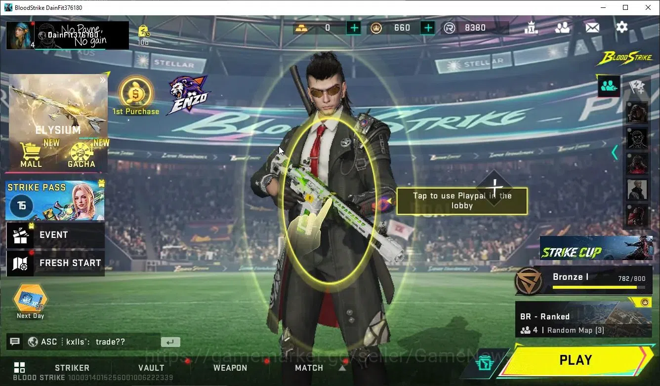 Blood Strike Accounts AMERICA|1 ULTRA Striker ZERO-Agent Zero|2 Legendar image 1