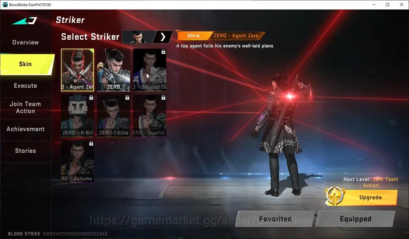 Blood Strike Accounts AMERICA|1 ULTRA Striker ZERO-Agent Zero|2 Legendar image 3