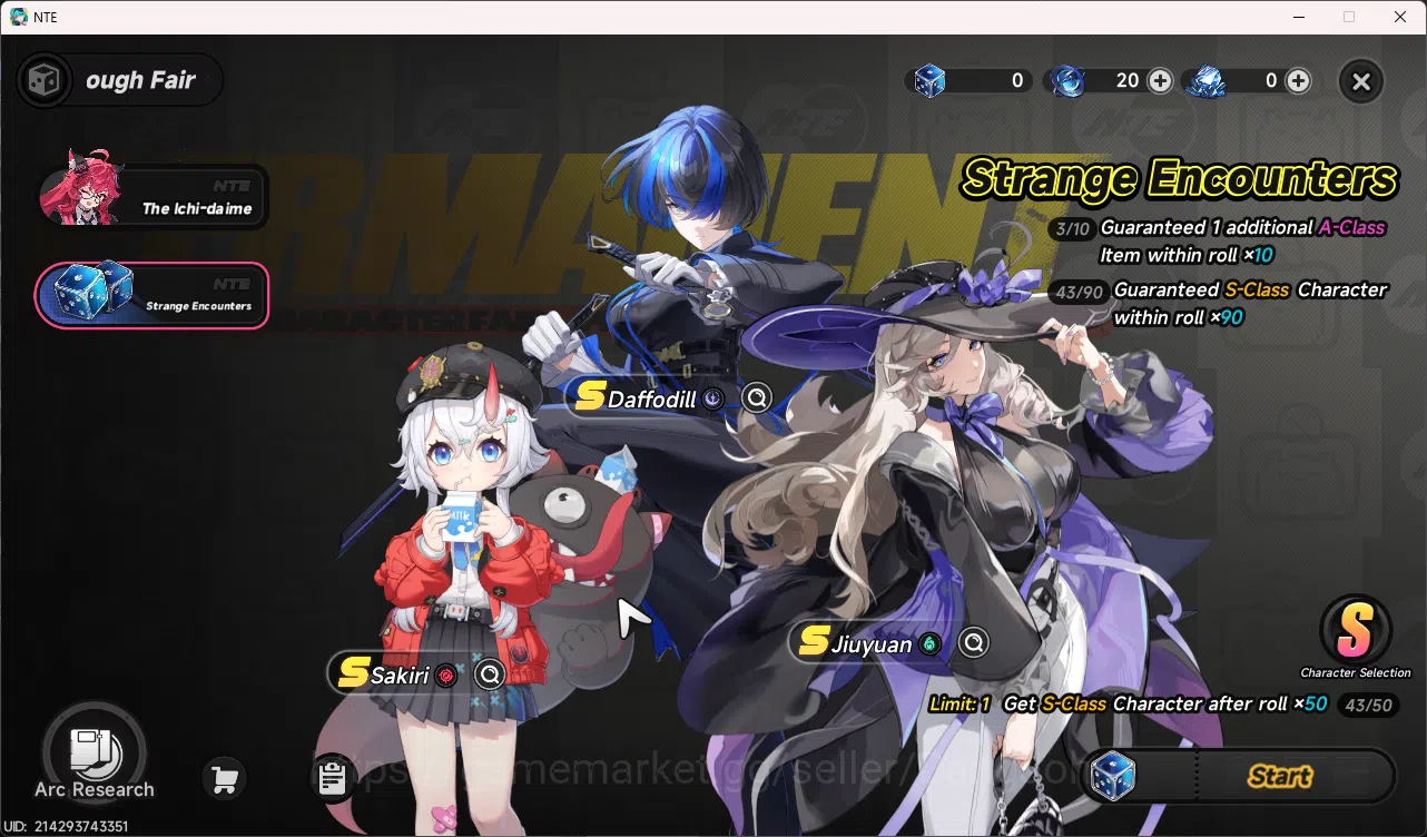 Neverness to Everness Accounts EU | Starter Lvl3 | 1 S Char Nanally Arc + 5 A cha image 3