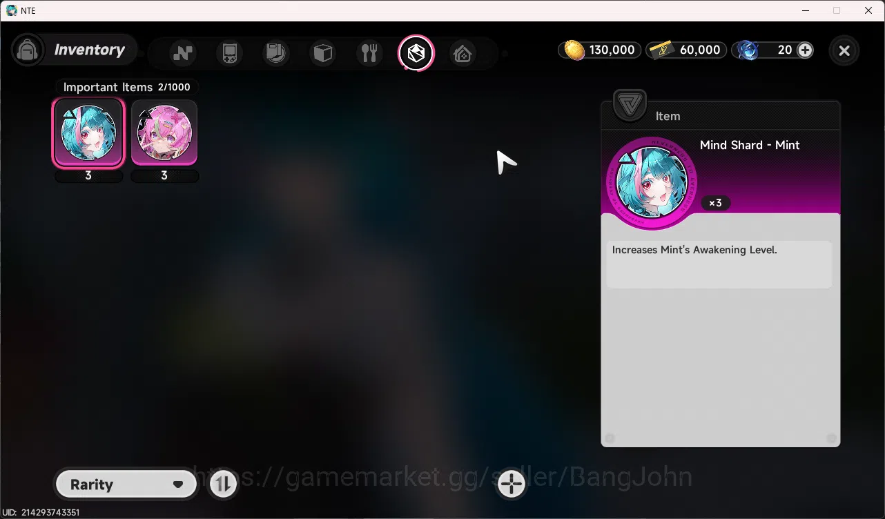 Neverness to Everness Accounts EU | Starter Lvl3 | 1 S Char Nanally Arc + 5 A cha image 5