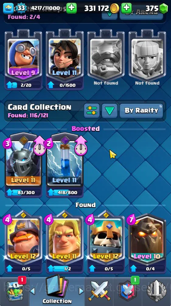 Clash Royale Accounts Lv 33|Trophy 6627|KTL 11|Limited Skin|Card 116| 1  image 11