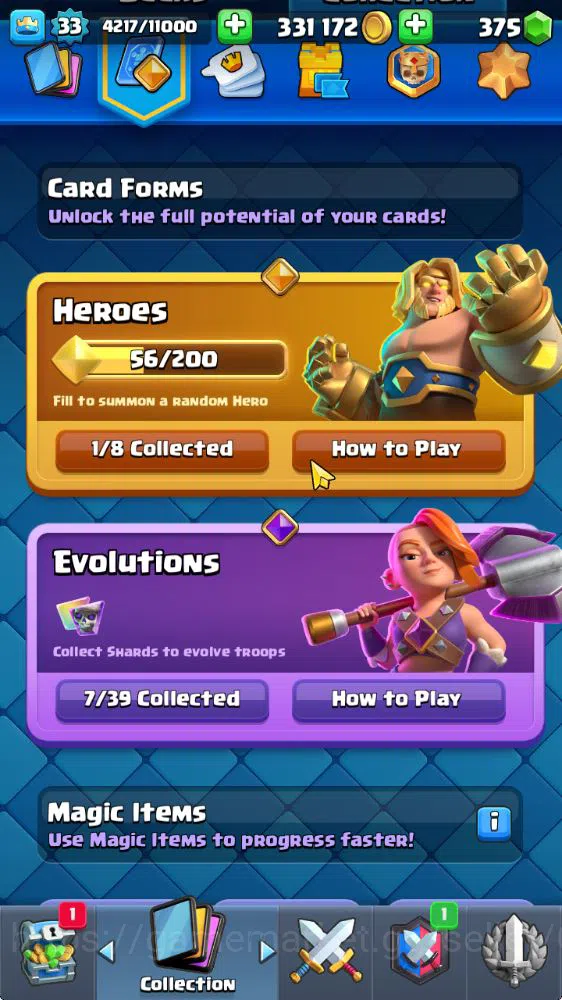 Clash Royale Accounts Lv 33|Trophy 6627|KTL 11|Limited Skin|Card 116| 1  image 5