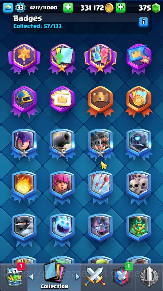 Clash Royale Accounts Lv 33|Trophy 6627|KTL 11|Limited Skin|Card 116| 1  image 9