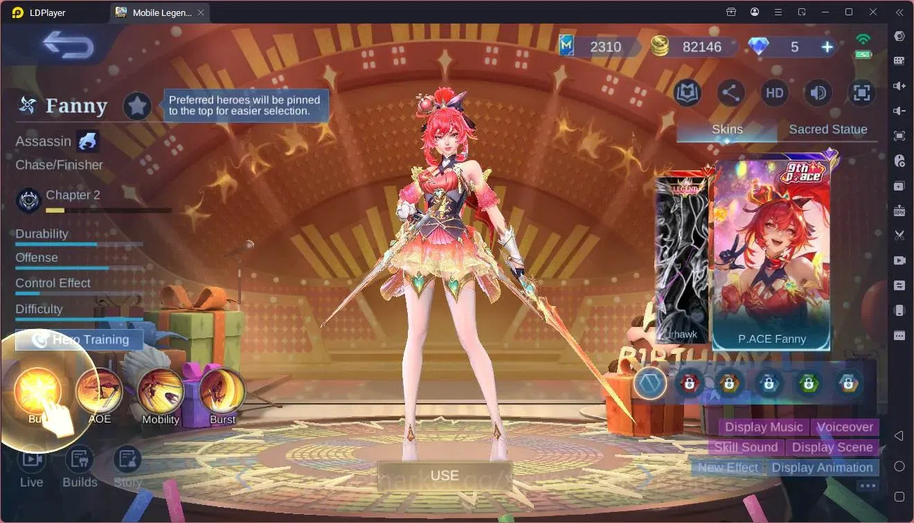 Mobile Legends: Bang Bang Accounts Global|Hero 108|Skin 160|Expert|CC Natalia|Spongeb image 6