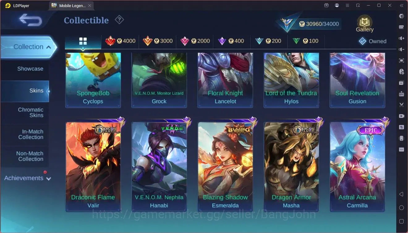 Mobile Legends: Bang Bang Accounts Global|Hero 108|Skin 160|Expert|CC Natalia|Spongeb image 9
