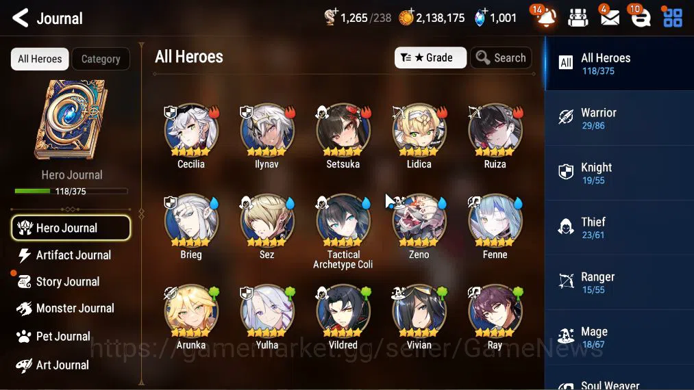Epic Seven Accounts GLOBAL Unverif|4 ML(F Cecilia,L Cermia,Straze,S Te image 6