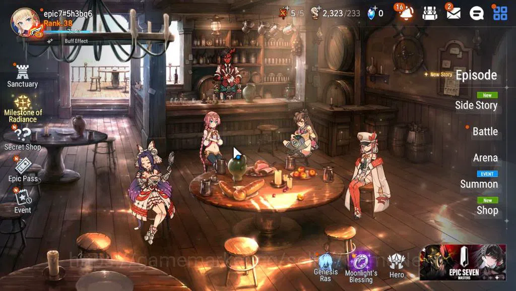 Epic Seven Accounts GLOBAL Unverif|New Era|5 ML(BM Haste,EW Ludwig,A L image 1