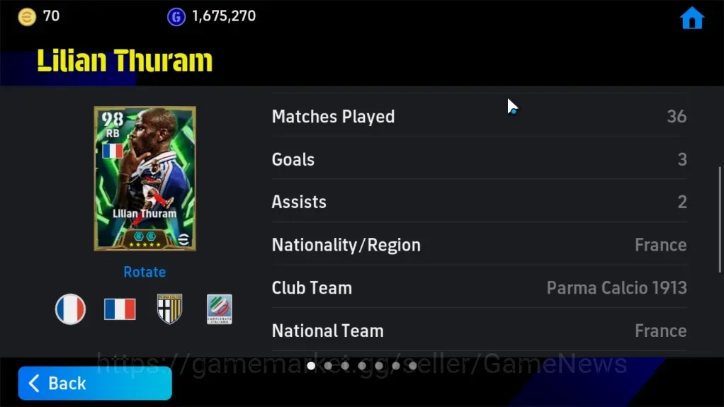 Buy eFootball Accounts - Android | Power 3159 | 6 Epic Ibrahimovic