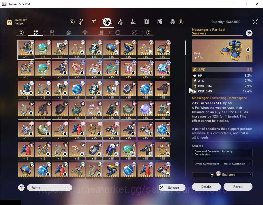 Honkai Star Rail Accounts Asia|TL 70|Hypercarry Team|11 Limited|(SW999,Yao G image 7