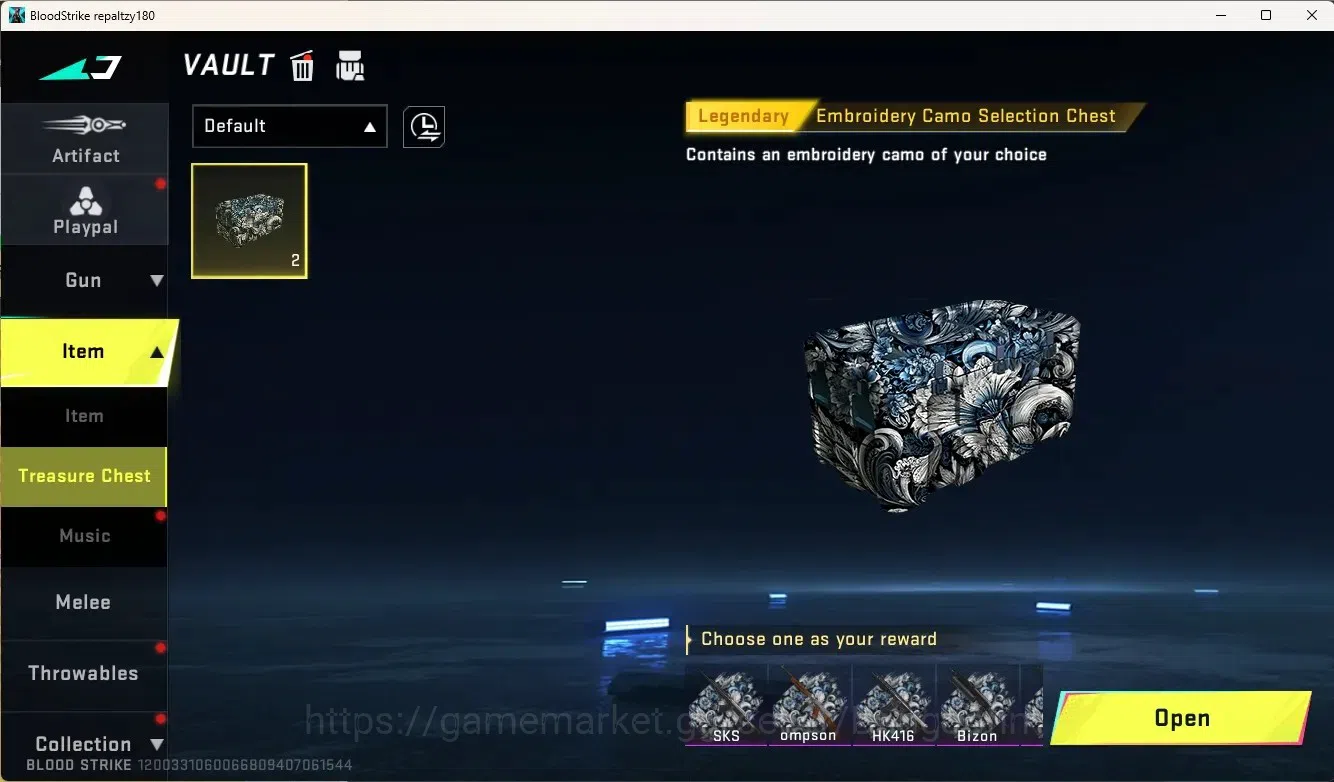 Blood Strike Accounts Others ASIA | 1 Eternal Gun: AUG - Empyrean | 1 Legendary Gun | 1 Name-Changing Card | Check SS BS1920B 5