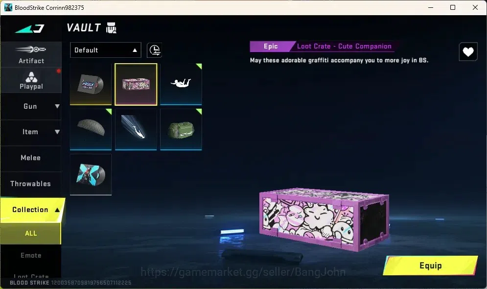 Blood Strike Accounts Rare Skin ASIA | 1 ULTRA MELEE: Butterfly Knife - Starfall | 1 Name Changing Card | Check SS BS2030B 4