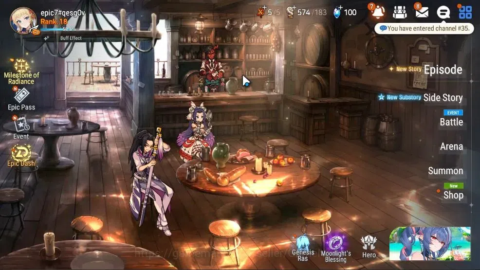 Epic Seven Accounts GLOBAL UnVerif|New Era|3 ML(Rhiana&Lucie,NavyC Lan image 1