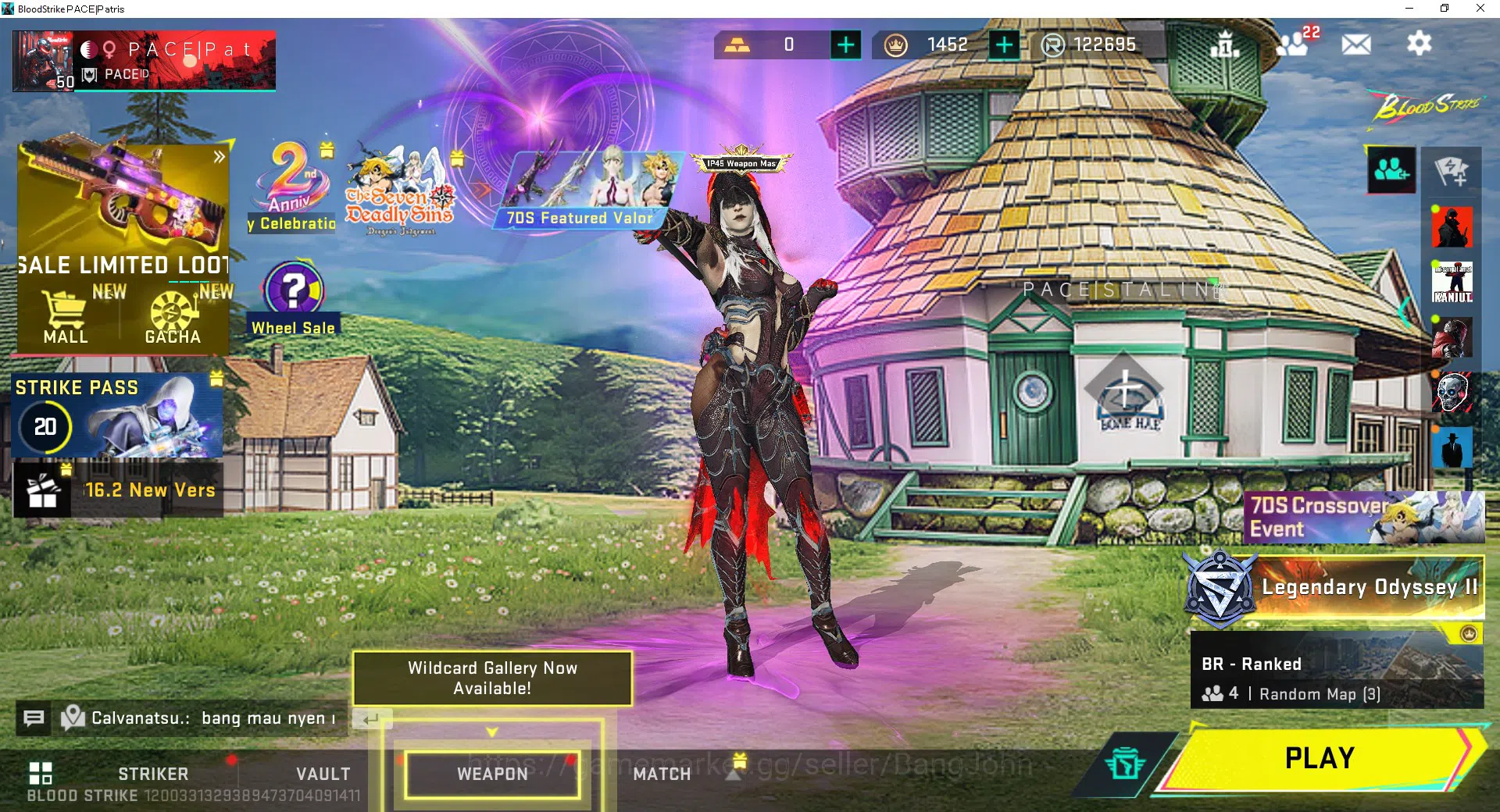Blood Strike Accounts ASIA | 7 Eternal MP5+AK47+P90+UZI+UMP45+, Collab K image 15