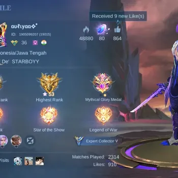 Mobile Legends: Bang Bang Accounts Others Global|109S|Expert|9thPlace Fanny,SpongeBob,Epic Irithel Uranus Kufra,Mystic