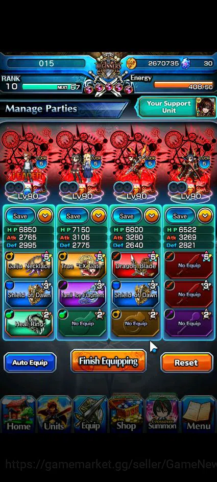 Grand Summoners Accounts Global|Rank 10|10 Ascend+2 TW|(Emiya,M Tomoe)+TW,S image 11