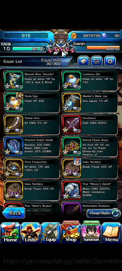 Grand Summoners Accounts Global|Rank 10|10 Ascend+2 TW|(Emiya,M Tomoe)+TW,S image 6