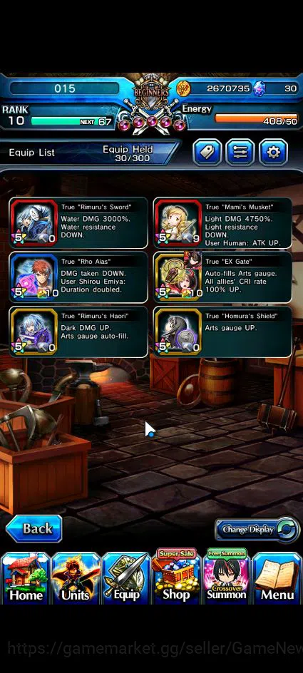 Grand Summoners Accounts Global|Rank 10|10 Ascend+2 TW|(Emiya,M Tomoe)+TW,S image 8
