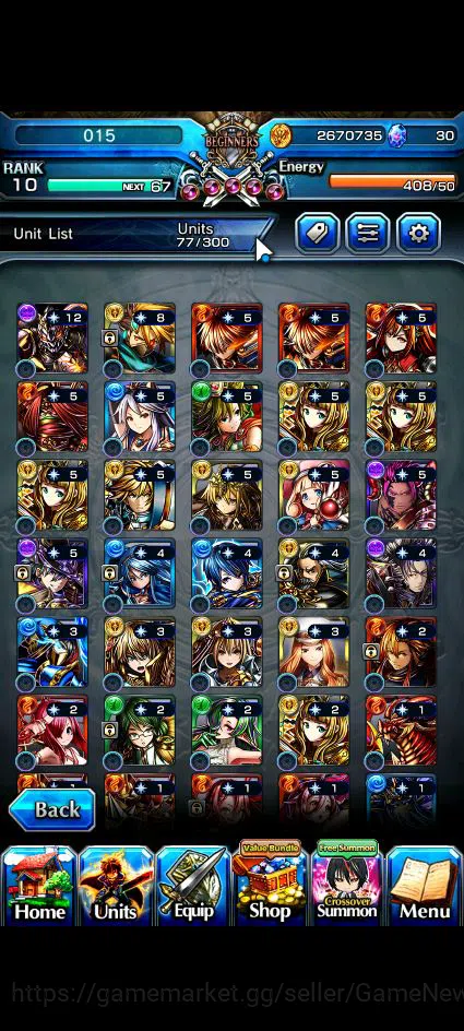 Grand Summoners Accounts Global|Rank 10|10 Ascend+2 TW|(Emiya,M Tomoe)+TW,S image 9