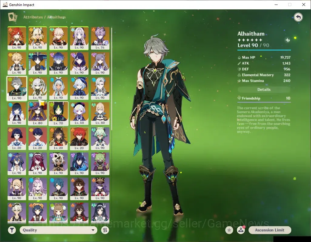 Genshin Impact Accounts ASIA|AR60|14Limited+10(*5Weap)|[FlinsC1,Mavu,Neuvi image 11
