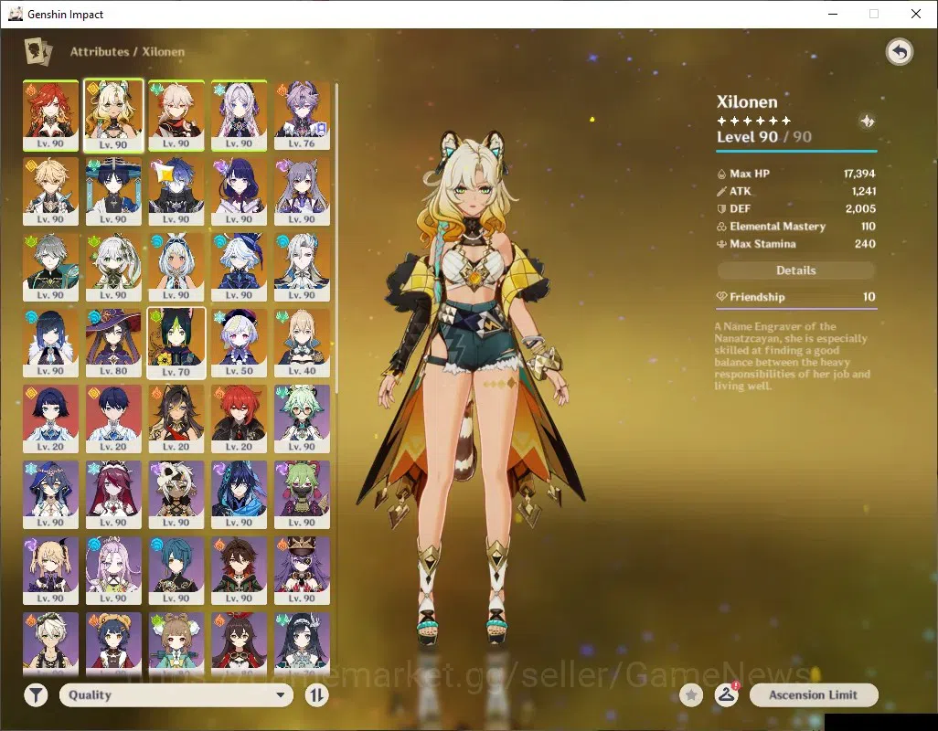Genshin Impact Accounts ASIA|AR60|14Limited+10(*5Weap)|[FlinsC1,Mavu,Neuvi image 4
