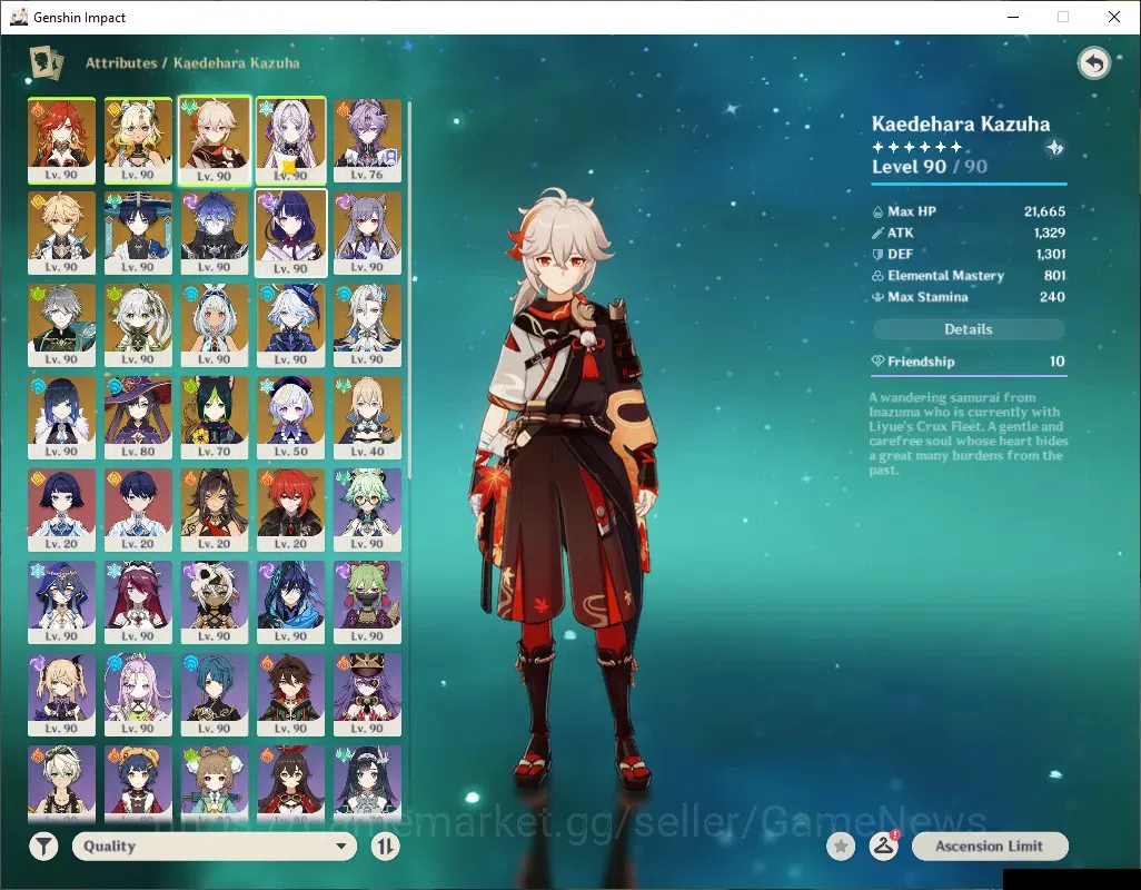 Genshin Impact Accounts ASIA|AR60|14Limited+10(*5Weap)|[FlinsC1,Mavu,Neuvi image 5
