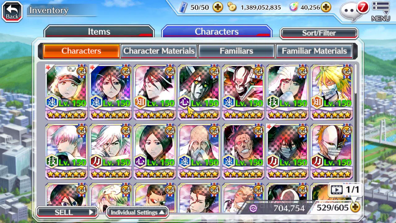 Bleach: Brave Souls Accounts [GLOBAL]40K Orb|LilTotto TYBW26,Rukia 10th Anniv,S image 13
