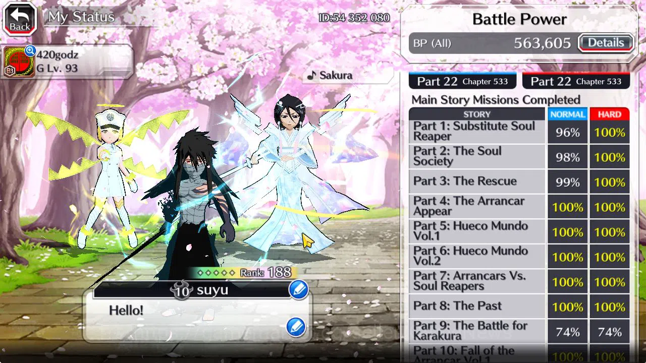 Bleach: Brave Souls Accounts [GLOBAL]40K Orb|LilTotto TYBW26,Rukia 10th Anniv,S image 18