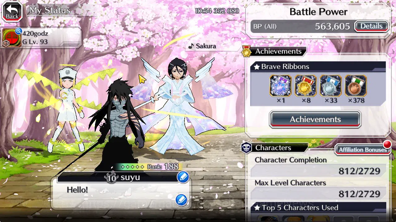 Bleach: Brave Souls Accounts [GLOBAL]40K Orb|LilTotto TYBW26,Rukia 10th Anniv,S image 20