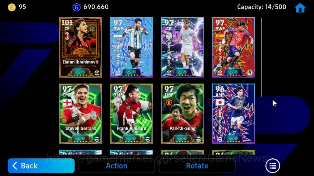 eFootball Accounts Android|BigTime Ibrahimovic,Epic S.Gerrard,Frank R image 8