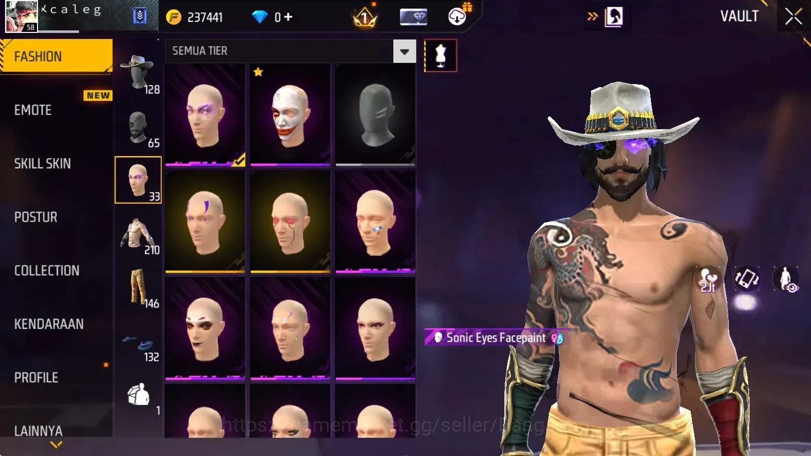 Free Fire Accounts Indonesia|Vault 210|M1887-Sterling Conqueror&Mamba image 10
