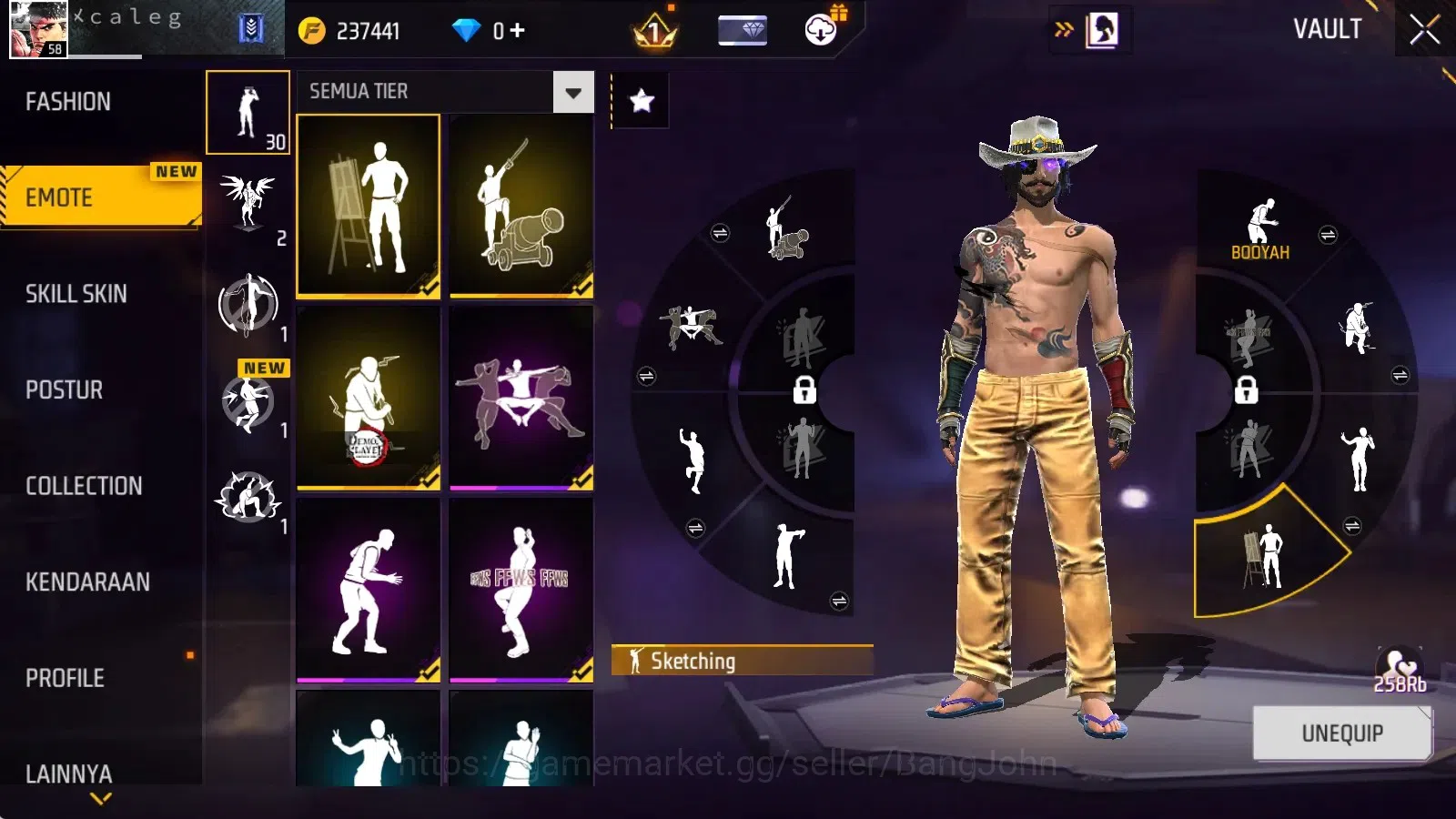 Free Fire Accounts Indonesia|Vault 210|M1887-Sterling Conqueror&Mamba image 14