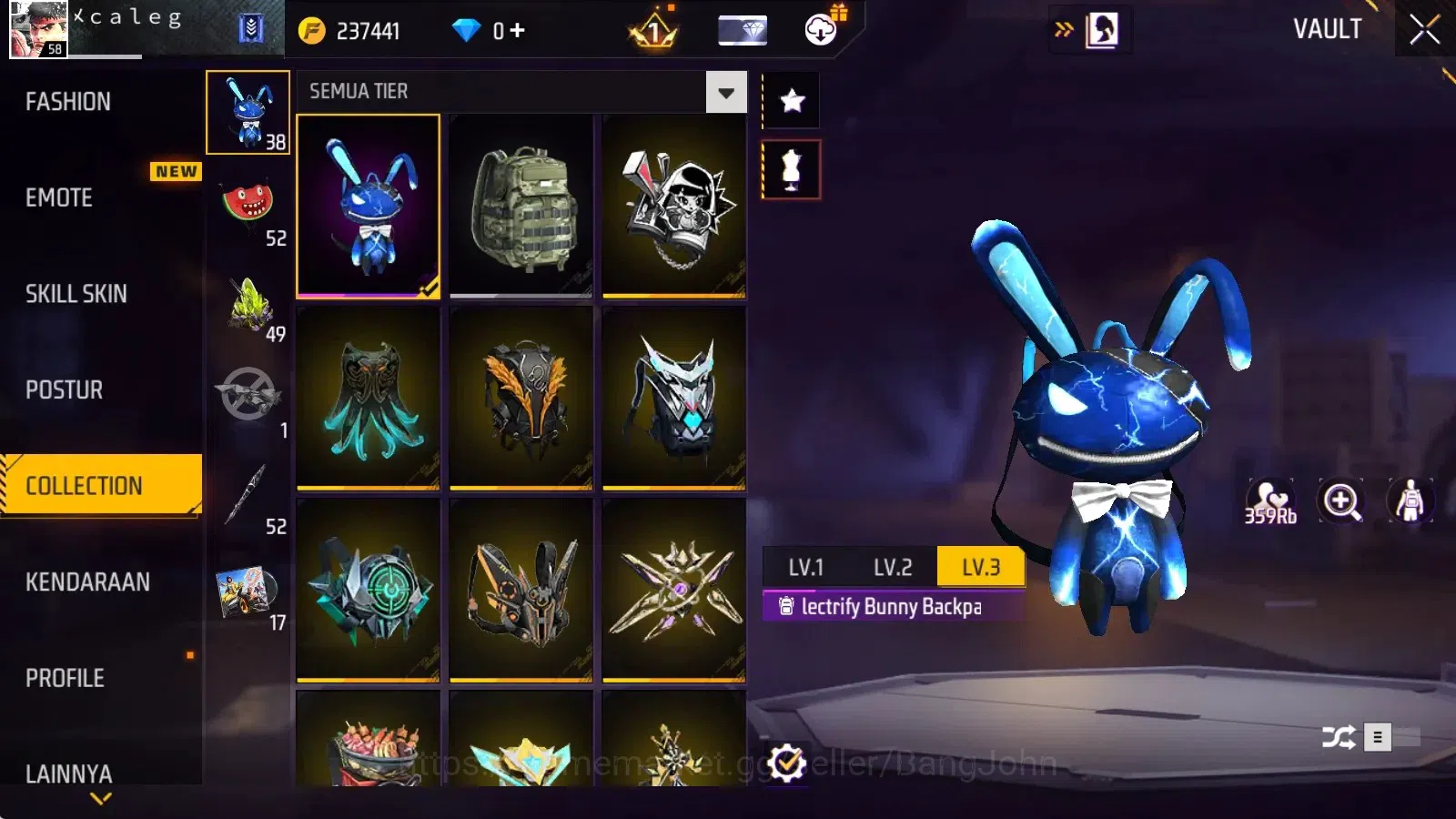 Free Fire Accounts Indonesia|Vault 210|M1887-Sterling Conqueror&Mamba image 15