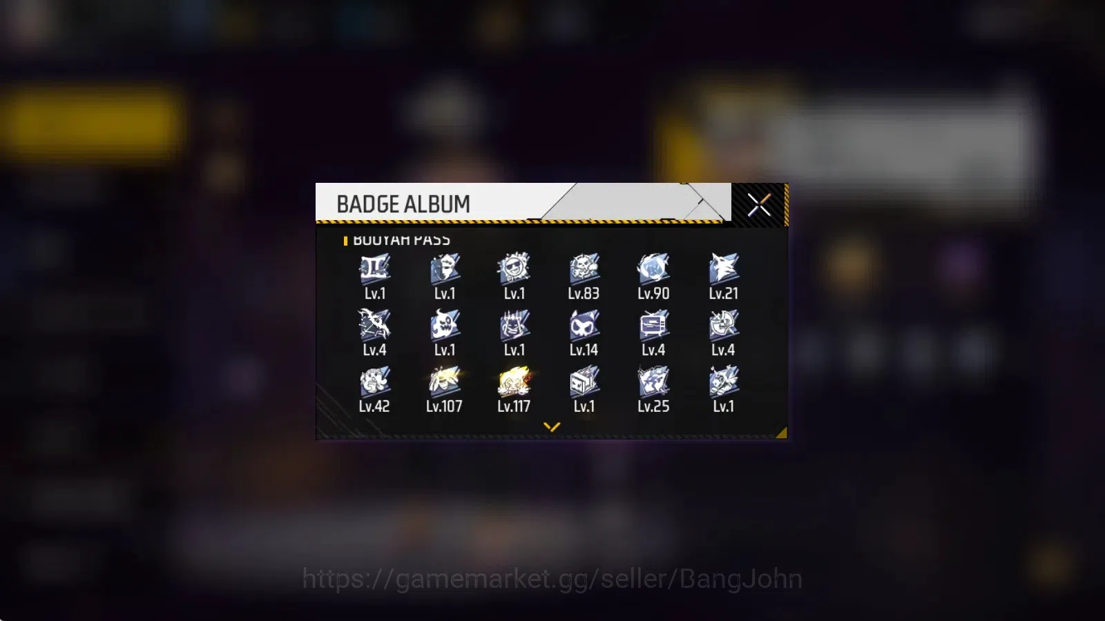 Free Fire Accounts Indonesia|Vault 210|M1887-Sterling Conqueror&Mamba image 2