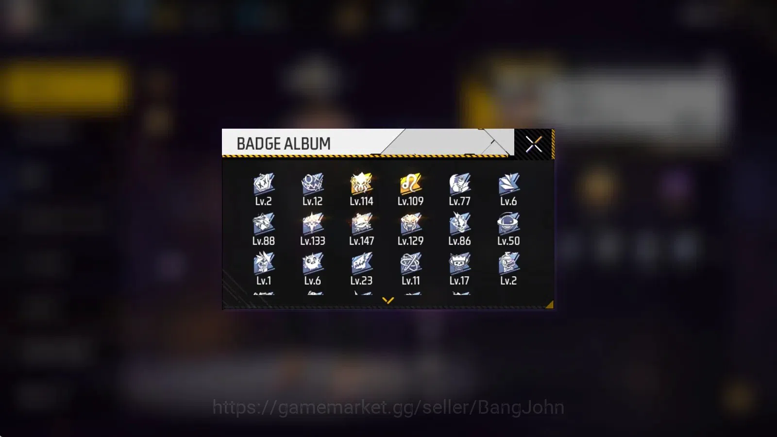 Free Fire Accounts Indonesia|Vault 210|M1887-Sterling Conqueror&Mamba image 3